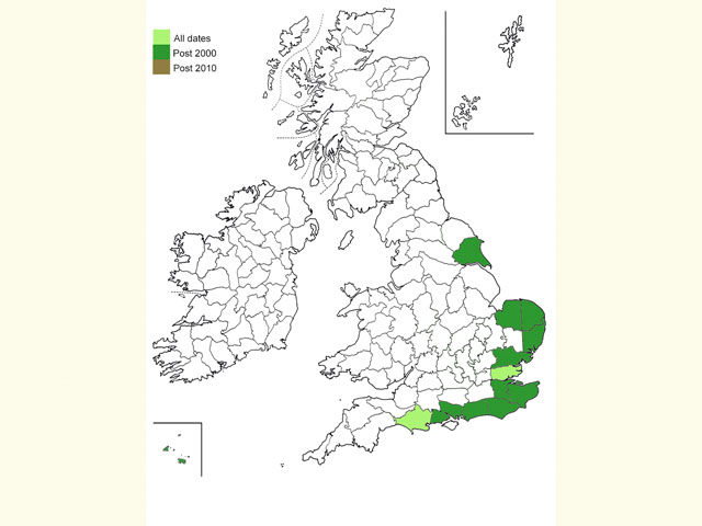  Distribution map Copyright Martin Evans 