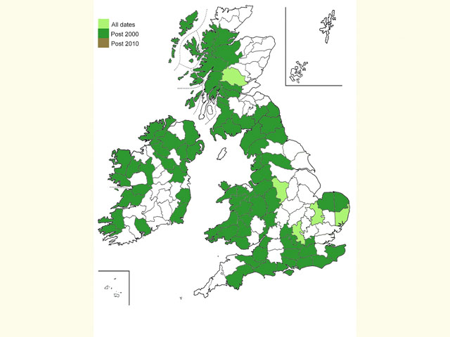  Distribution map Copyright Martin Evans 