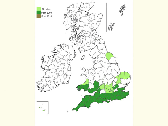  Distribution map Copyright Martin Evans 