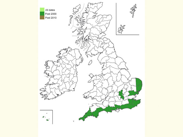  Distribution map Copyright Martin Evans 