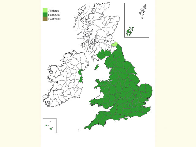  Distribution map Copyright Martin Evans 