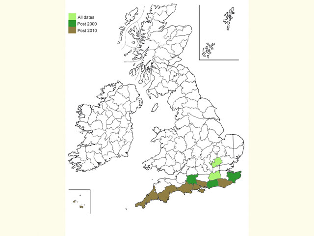  Distribution map Copyright Martin Evans 