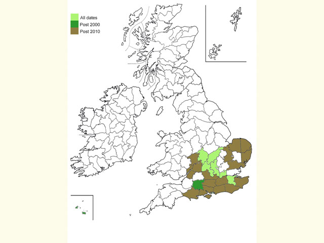  Distribution map Copyright Martin Evans 