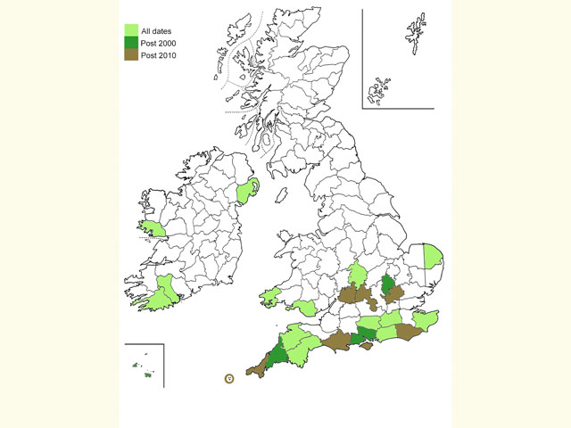  Distribution map Copyright Martin Evans 