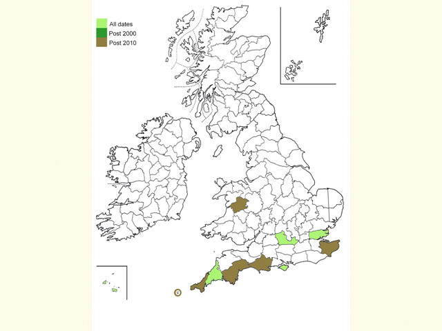  Distribution map Copyright Martin Evans 