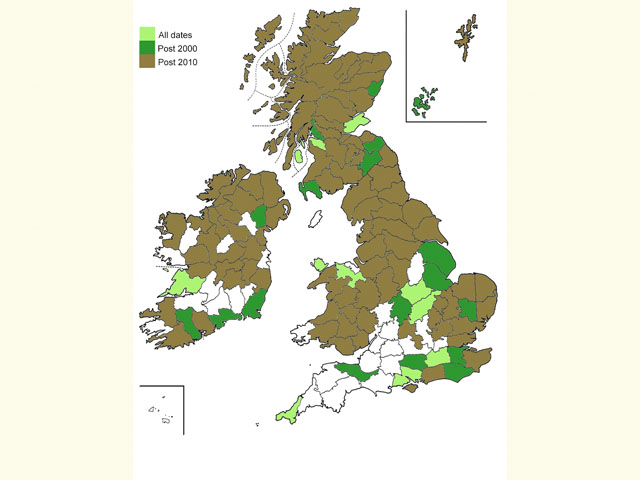  Distribution map Copyright Martin Evans 