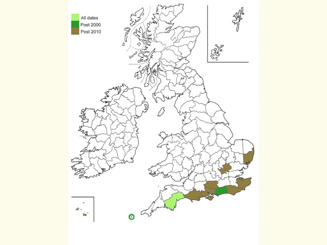  Distribution map Copyright Martin Evans 