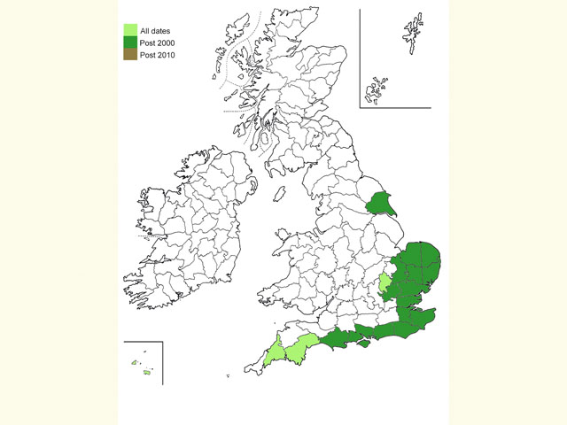  Distribution map Copyright Martin Evans 