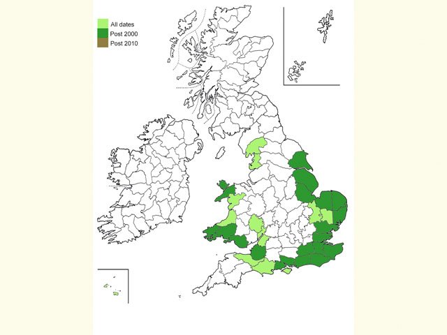  Distribution map Copyright Martin Evans 