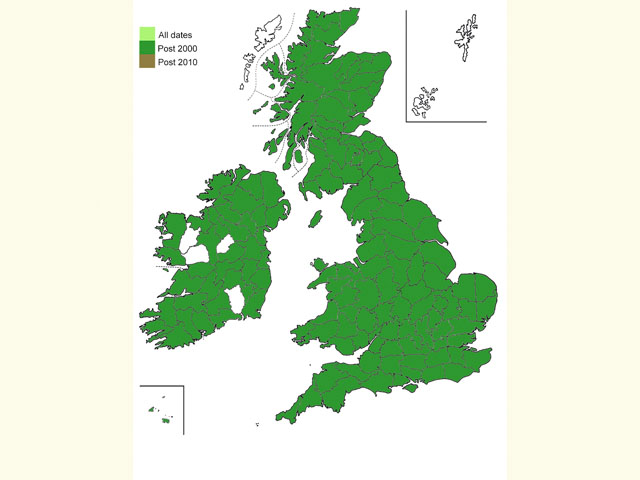  Distribution map Copyright Martin Evans 
