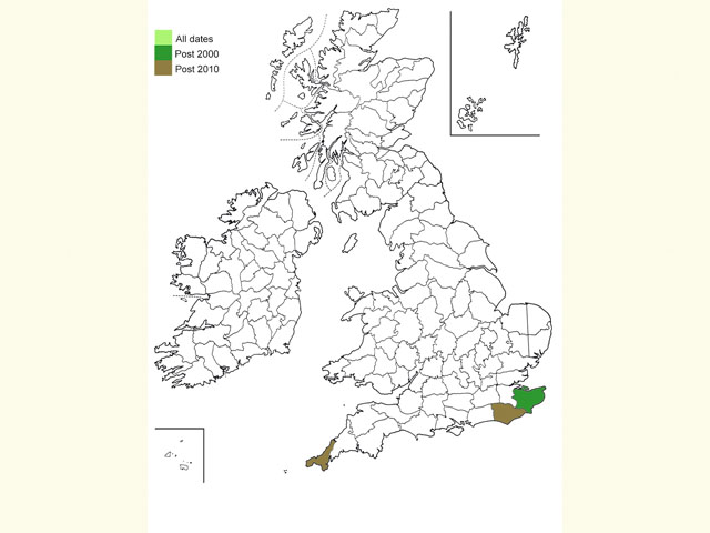  Distribution map Copyright Martin Evans 