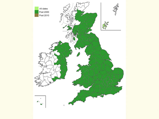  Distribution map Copyright Martin Evans 
