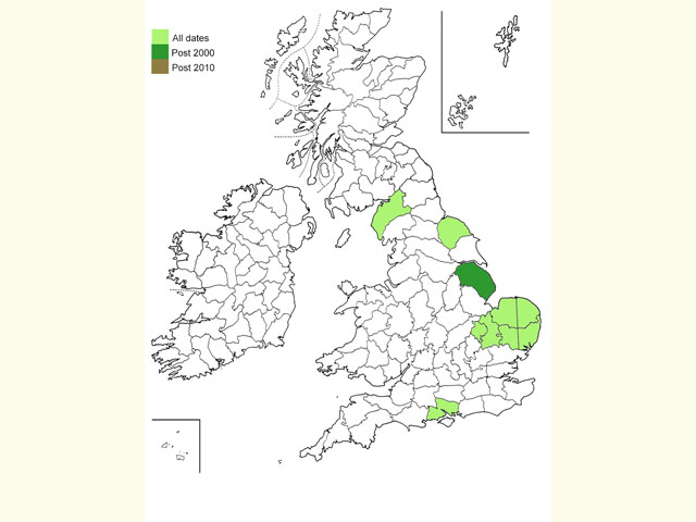  Distribution map Copyright Martin Evans 