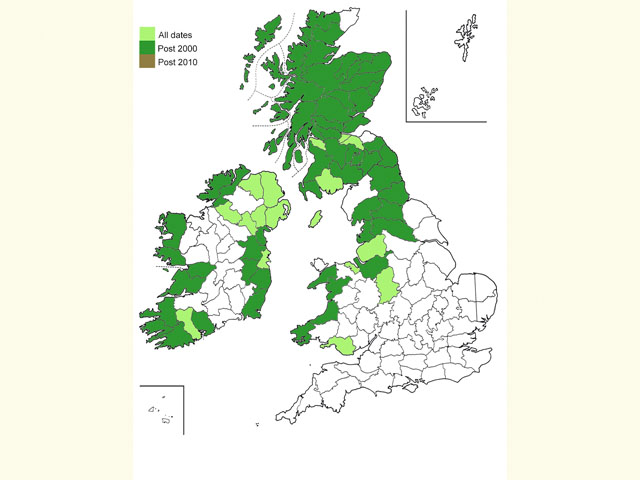 Distribution map Copyright Martin Evans 