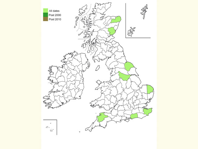  Distribution map Copyright Martin Evans 