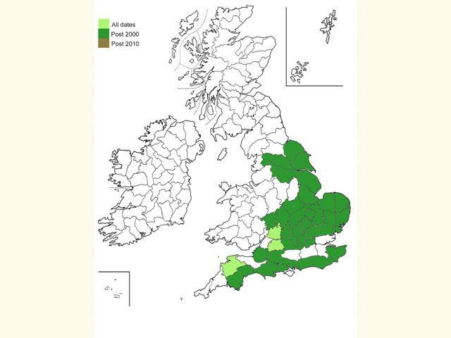  Distribution map Copyright Martin Evans 
