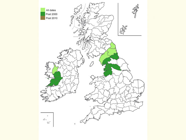  Distribution map Copyright Martin Evans 
