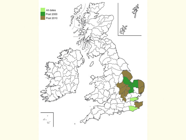  Distribution map Copyright Martin Evans 
