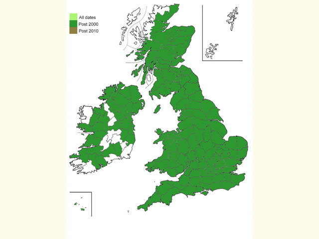  Distribution map Copyright Martin Evans 