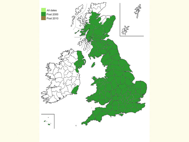  Distribution map Copyright Martin Evans 