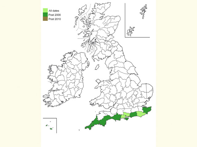  Distribution map Copyright Martin Evans 