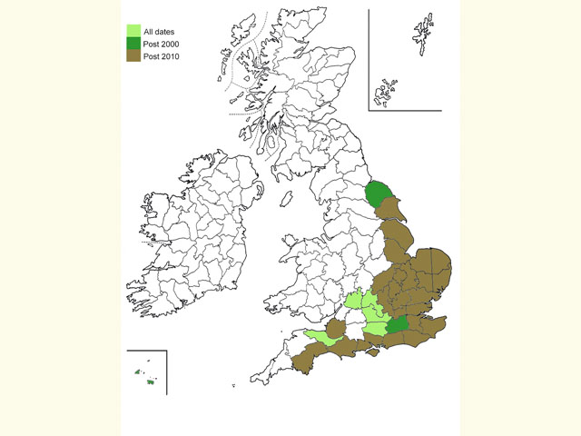  Distribution map Copyright Martin Evans 