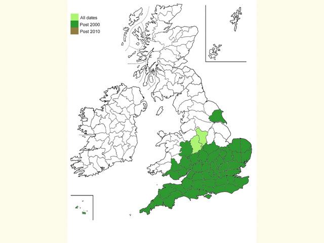  Distribution map Copyright Martin Evans 