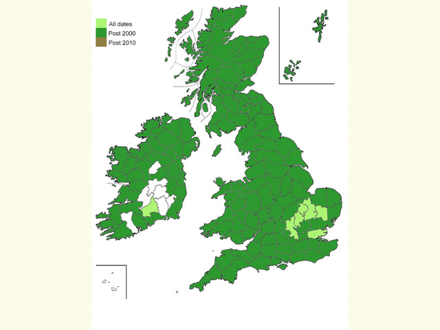  Distribution map Copyright Martin Evans 