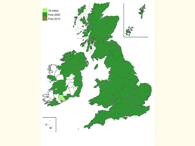  Distribution map Copyright Martin Evans 