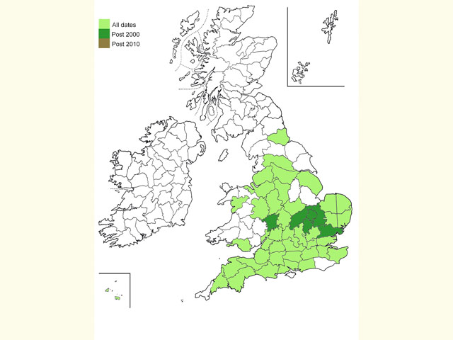  Distribution map Copyright Martin Evans 