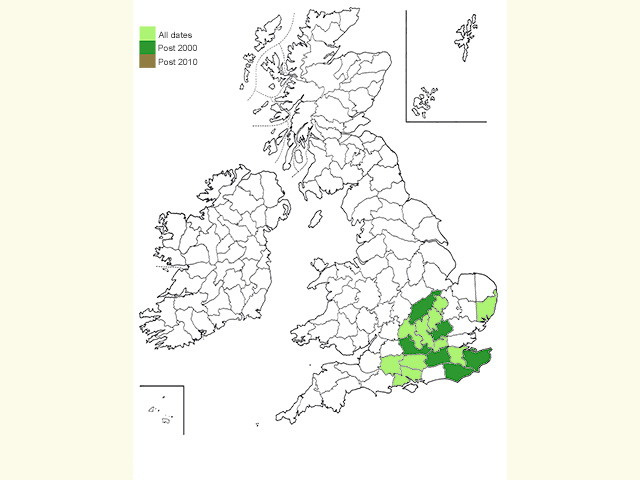  Distribution map Copyright Martin Evans 