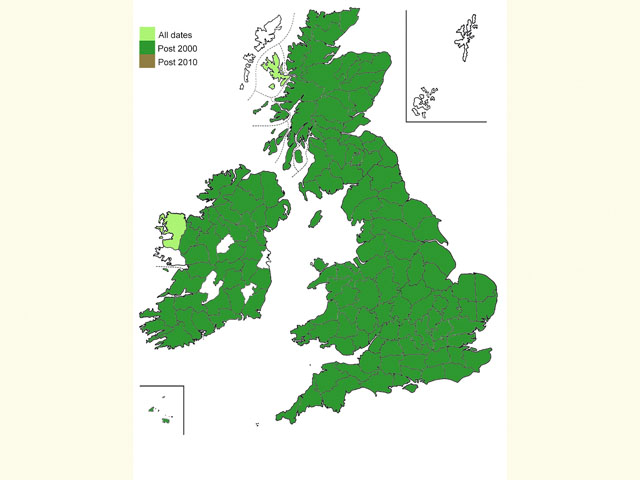 Distribution map Copyright Martin Evans 