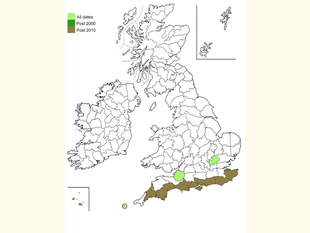  Distribution map Copyright Martin Evans 