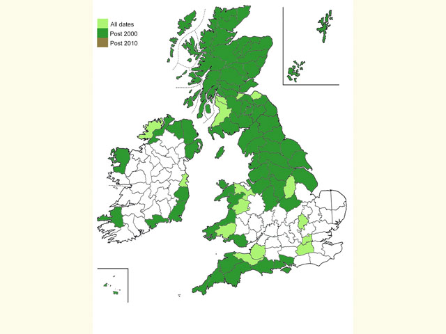  Distribution map Copyright Martin Evans 