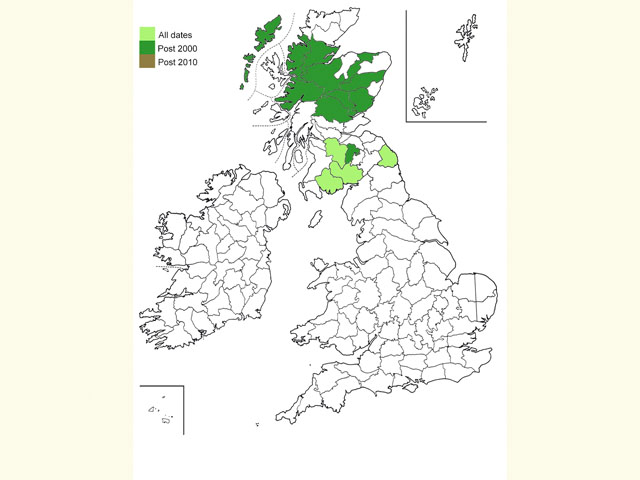 Distribution map Copyright Martin Evans 