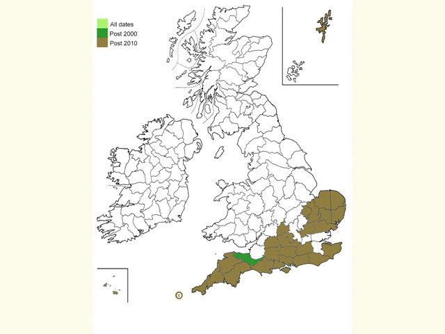  Distribution map Copyright Martin Evans 