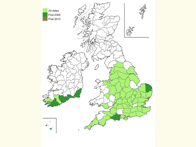  Distribution map Copyright Martin Evans 