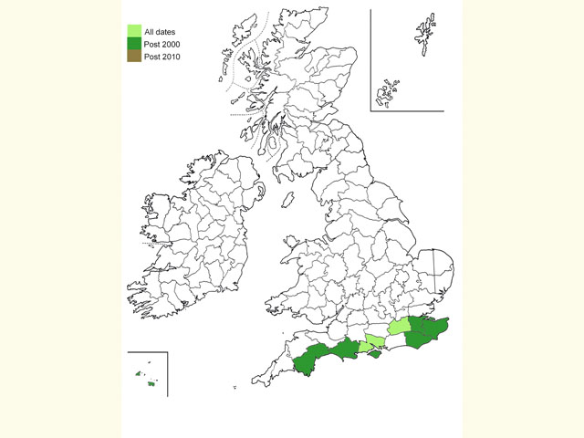  Distribution map Copyright Martin Evans 