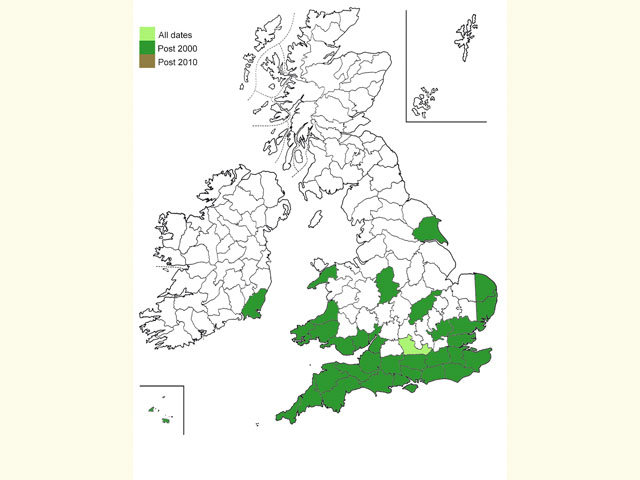  Distribution map Copyright Martin Evans 
