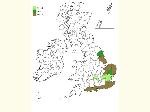  Distribution map Copyright Martin Evans 