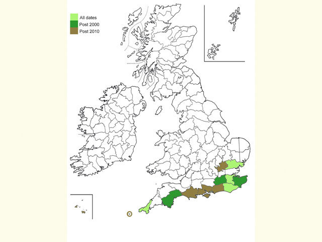  Distribution map Copyright Martin Evans 