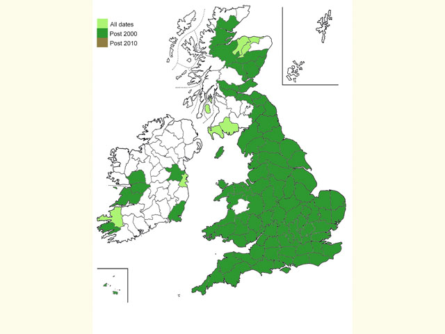  Distribution map Copyright Martin Evans 