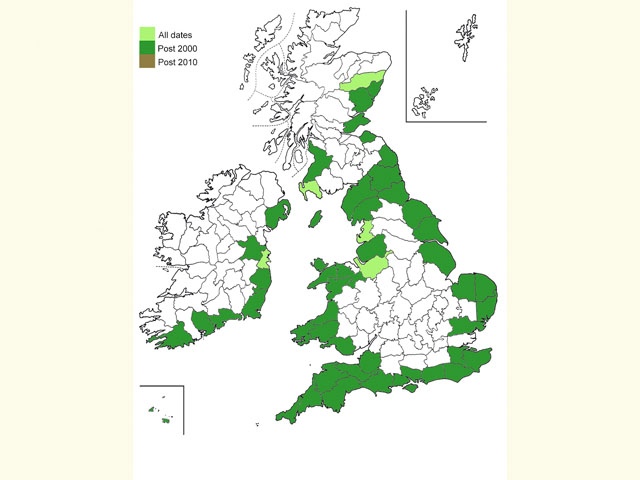  Distribution map Copyright Martin Evans 