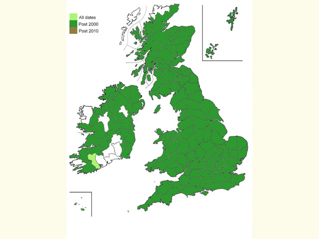  Distribution map Copyright Martin Evans 