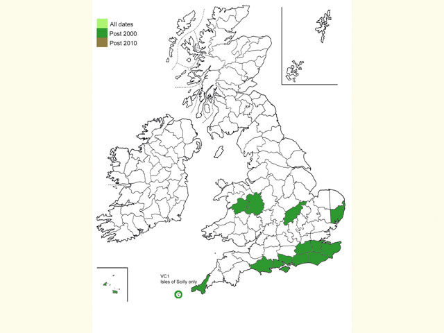  Distribution map Copyright Martin Evans 