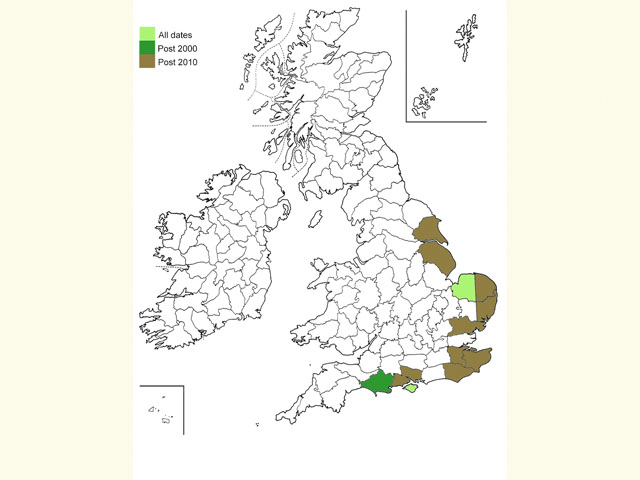  Distribution map Copyright Martin Evans 