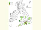  Distribution map Copyright Martin Evans 