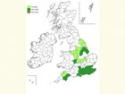  Distribution map Copyright Martin Evans 