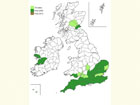  Distribution map Copyright Martin Evans 