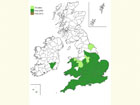 Distribution map Copyright Martin Evans 